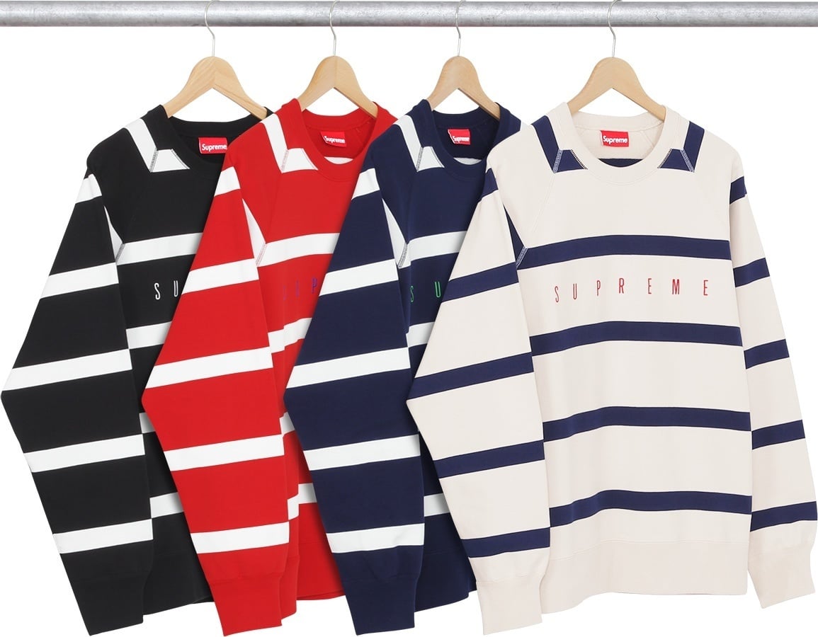 Striped Raglan Crewneck